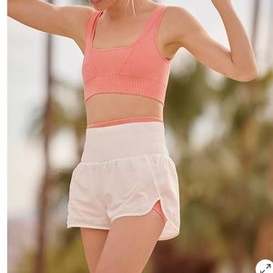 White Free People FP Movement The Way Home Shorts